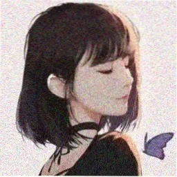 留言读者头像:侧脸低马尾的动漫女生头像
